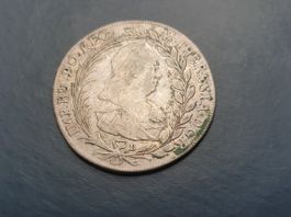 🇭🇺 20 Kreuzer Maria Theresa 1768 B *XF* Silver. Rare++