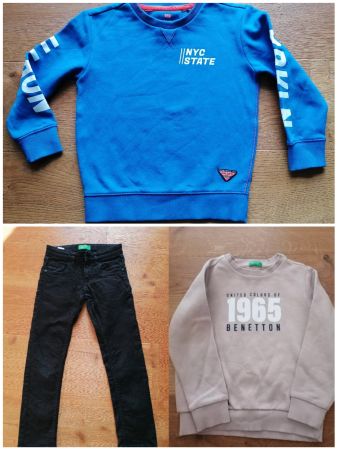 Benetton Jean + Benetton Pulli + WE fleece Pulli - Gr 116