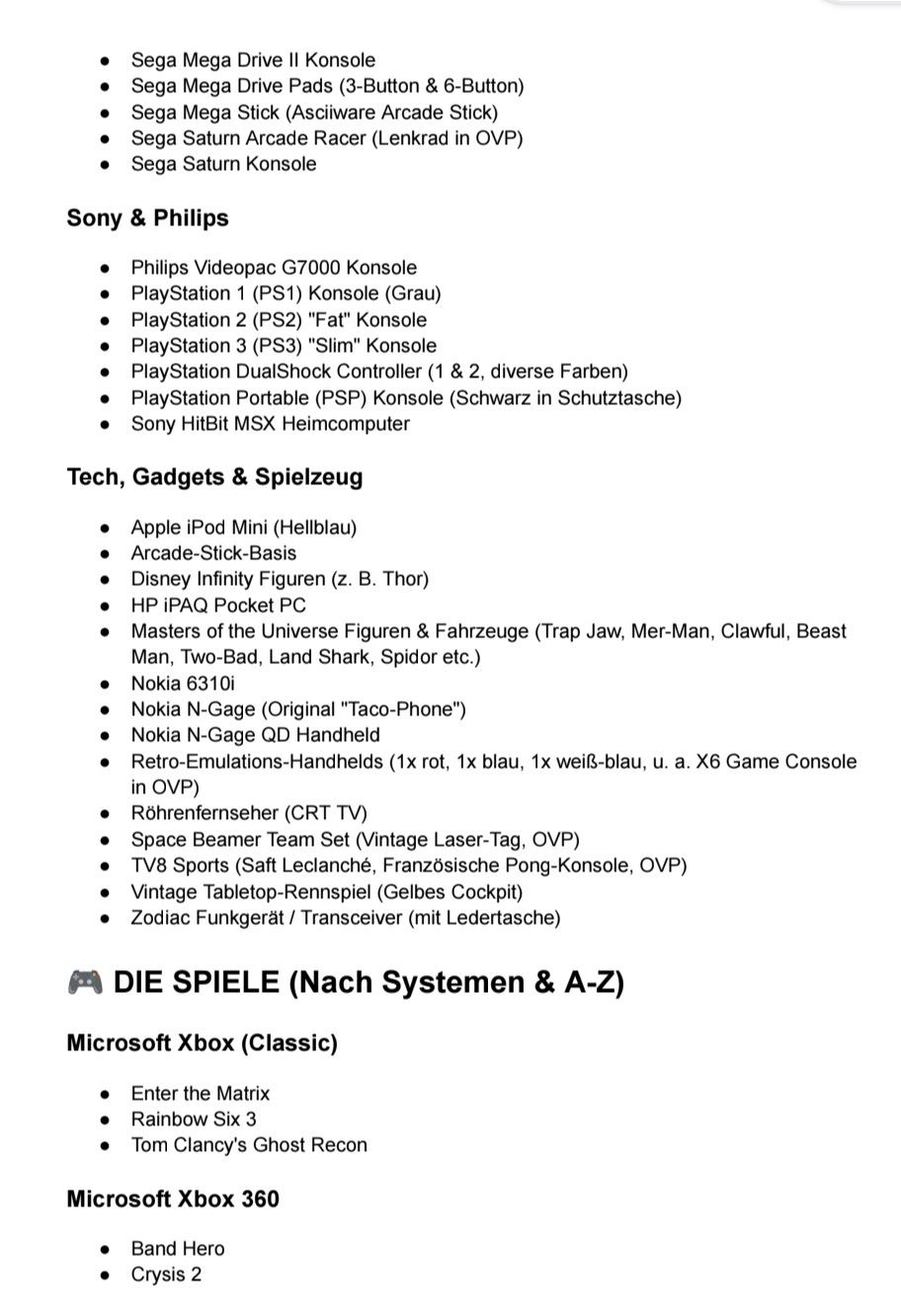 Console: Das ultimative GamingParadies: Riesige Retro-, Tech-Sammlung – Usato da Horw venduto da Human78 2