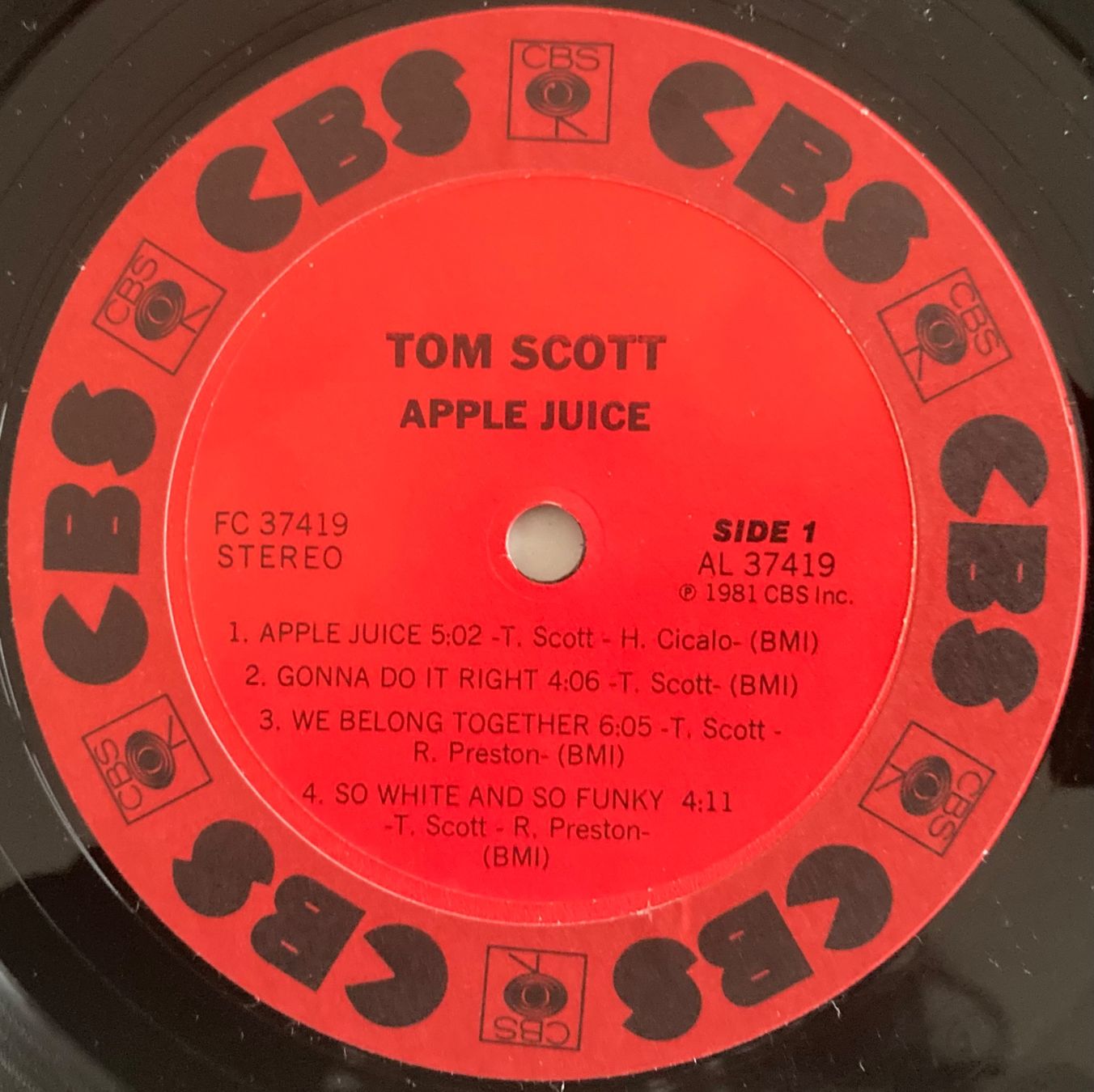 Dischi in vinile: TOM SCOTT - APPLE JUICE – Usato da Poliez-Pittet venduto da Newtown-Records 2