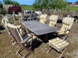 Triconfort Holz Gartenmöbel Set Linie Provence Tisch Stuhl