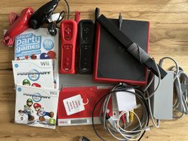 Nintendo Wii Konsole mit Zubehör, alle Kabel und Spiele