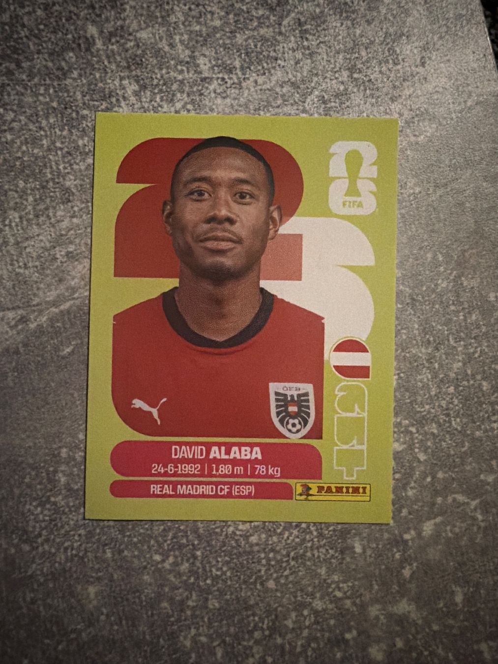 Panini Cartes à collectionner: Panini Sticker David Alaba AUT4 – D'occasion à Pfeffingen par Fantasy1971