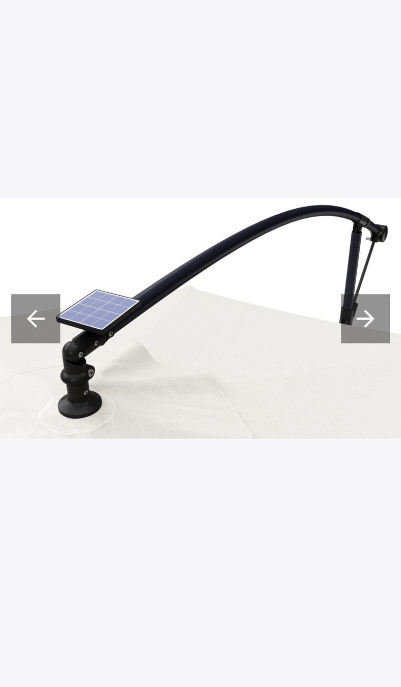 Sonnenschirme: Ampelschirm weiss mit LED – Gebraucht aus Escholzmatt von anitadreyer 3
