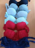 7er Set BHs - Bunt & Spitzenbesetzt - Gr. 75B