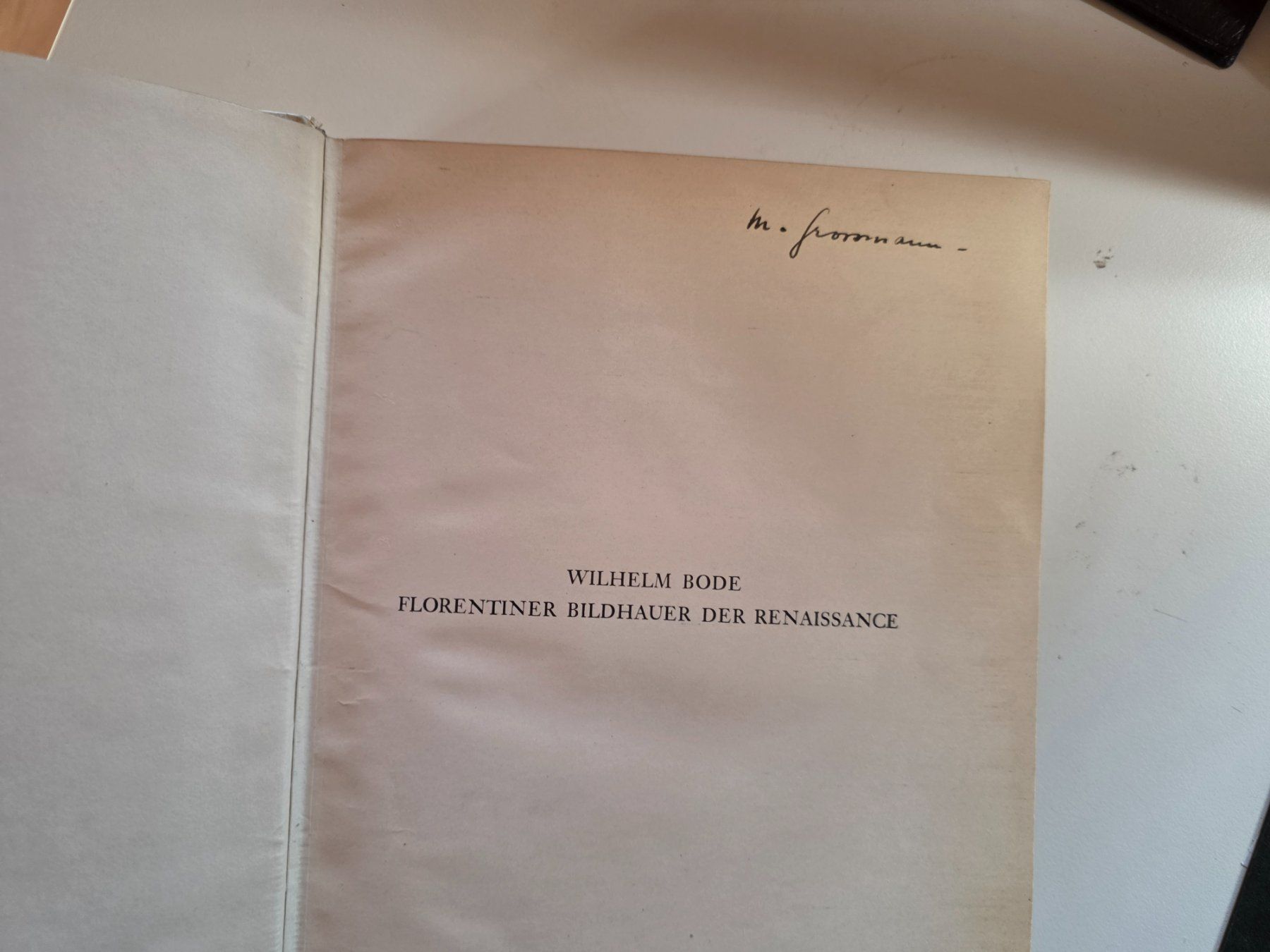 Libri: Wilhelm Bode - Florentiner Bildhauer der Renaissance 1910 – Usato da Walterswil BE venduto da Lonitti 8