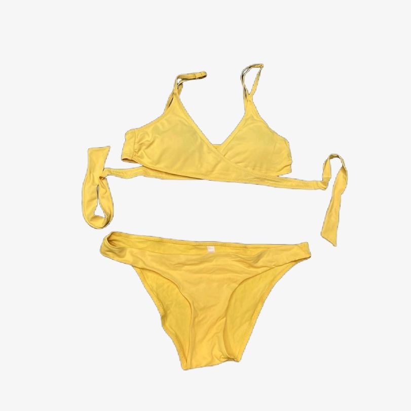 Badekleider & Bikinis: Yellow Wrap Around Bikini – Gebraucht aus Robasacco von
