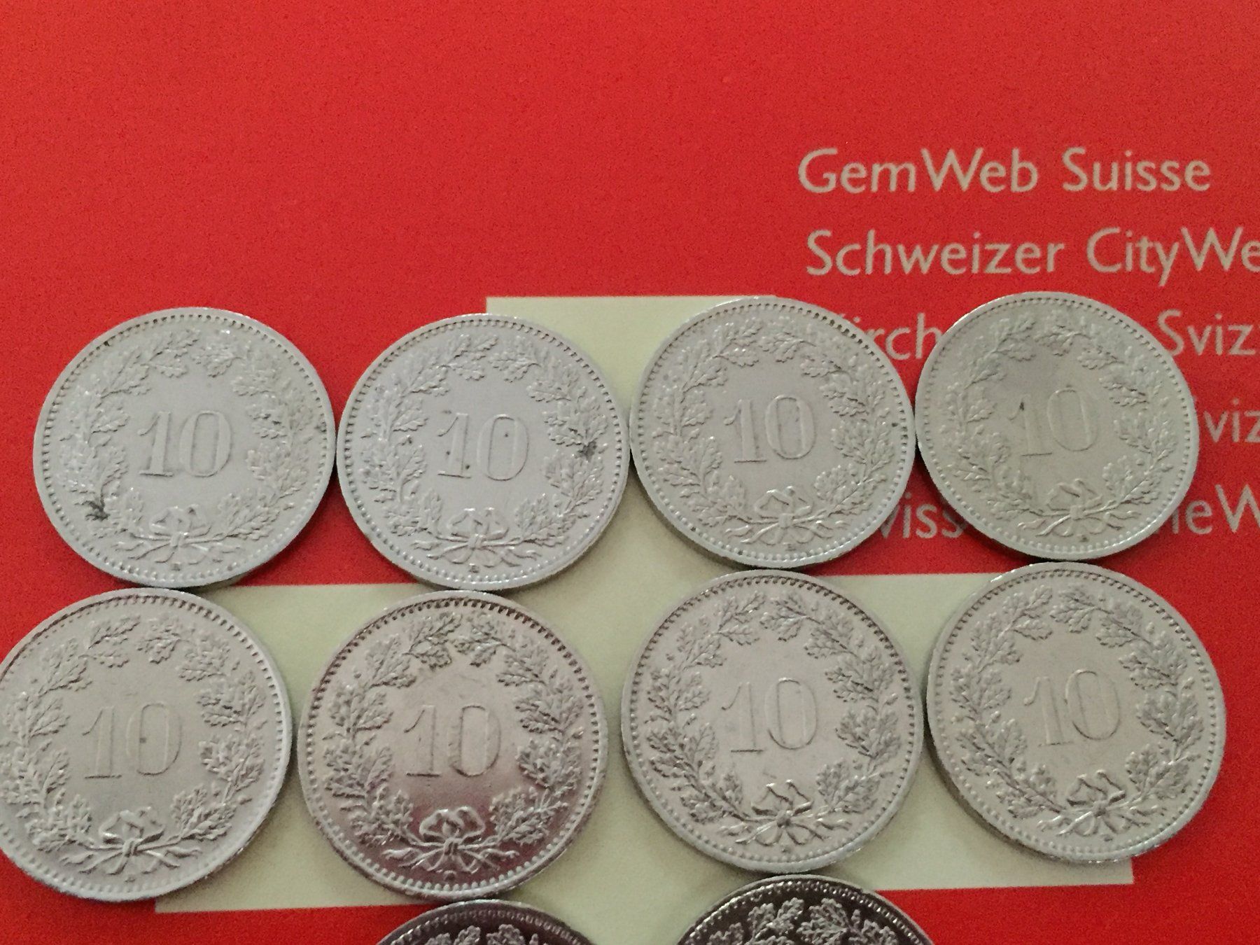 Tutti le monete: 10 Rappen 1990 - 1999 komplett – Usato da Elsau venduto da herbybay 4