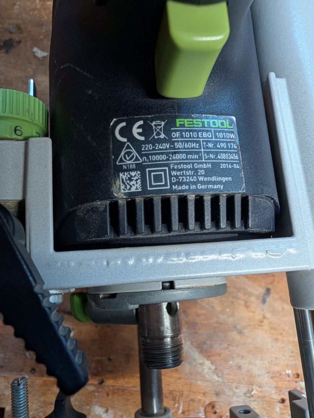 Festool Tutti gli attrezzi: Oberfräse Festool defekt – Difettoso da Deitingen venduto da Dongranato 3