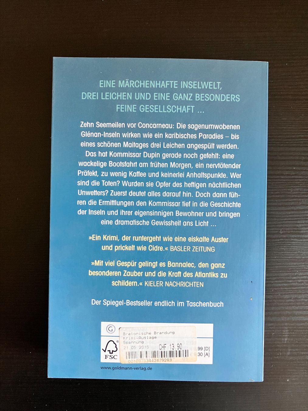 Libri: Bretonische Brandung, Dupins 2. Fall – Usato da Zürich venduto da amarelapreto 1