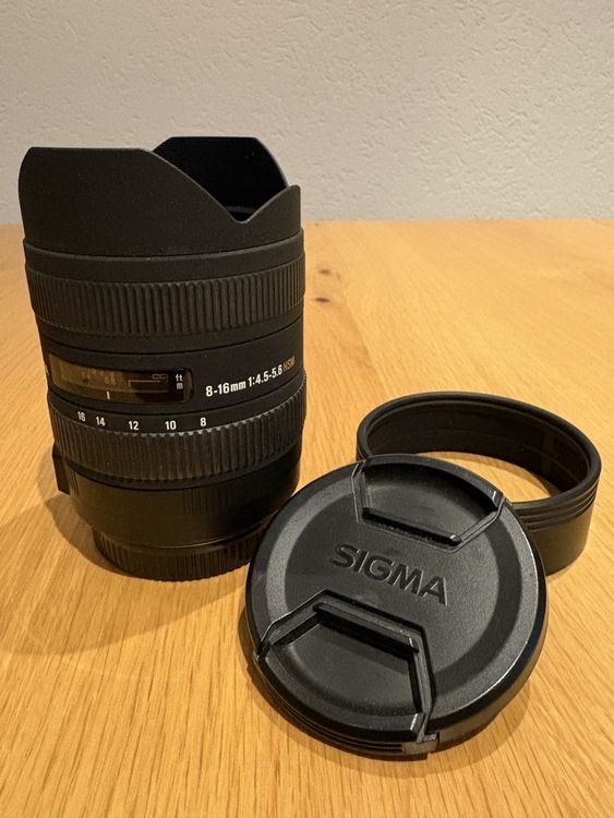 Objectif Sigma 8-16mm F/4.5-5.6 DC HSM - Ultra Grand-angle Pour Monture SA - Garantie 1 An - Occasion