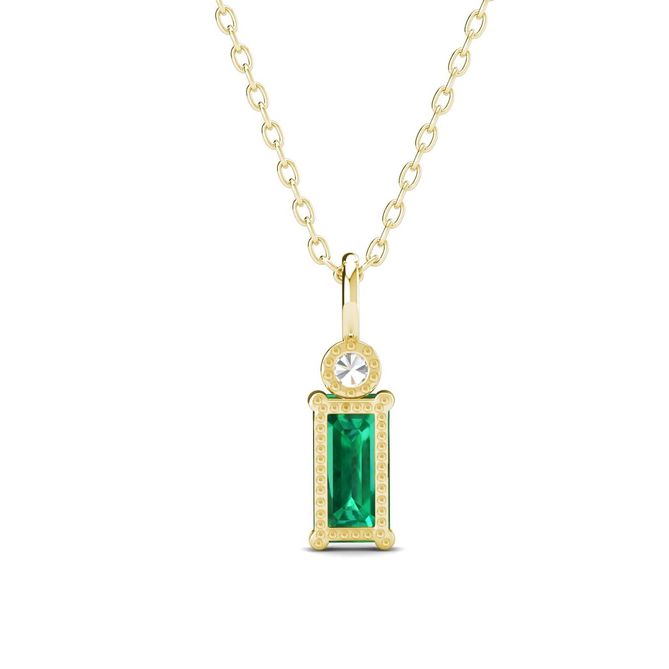 Catenine: Kette mit Smaragd (lab-grown) – Nuovo (secondo la descrizione) da Frauenfeld venduto da steel_with_stil 4