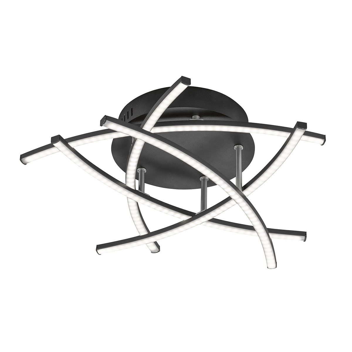 Kronleuchter & Deckenlampen: Deckenleuchte, Schwarz, Dimmer, 50 cm ∅ – Neu (gemäss Beschreibung) aus Kreuzlingen von Smart-Light 3