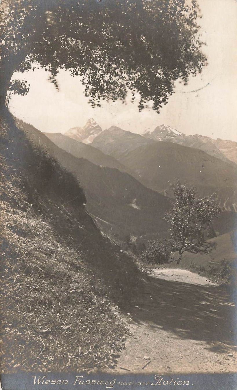 Cartoline postali: Wiesen fussweg station – Usato da Biasca venduto da Blenio71