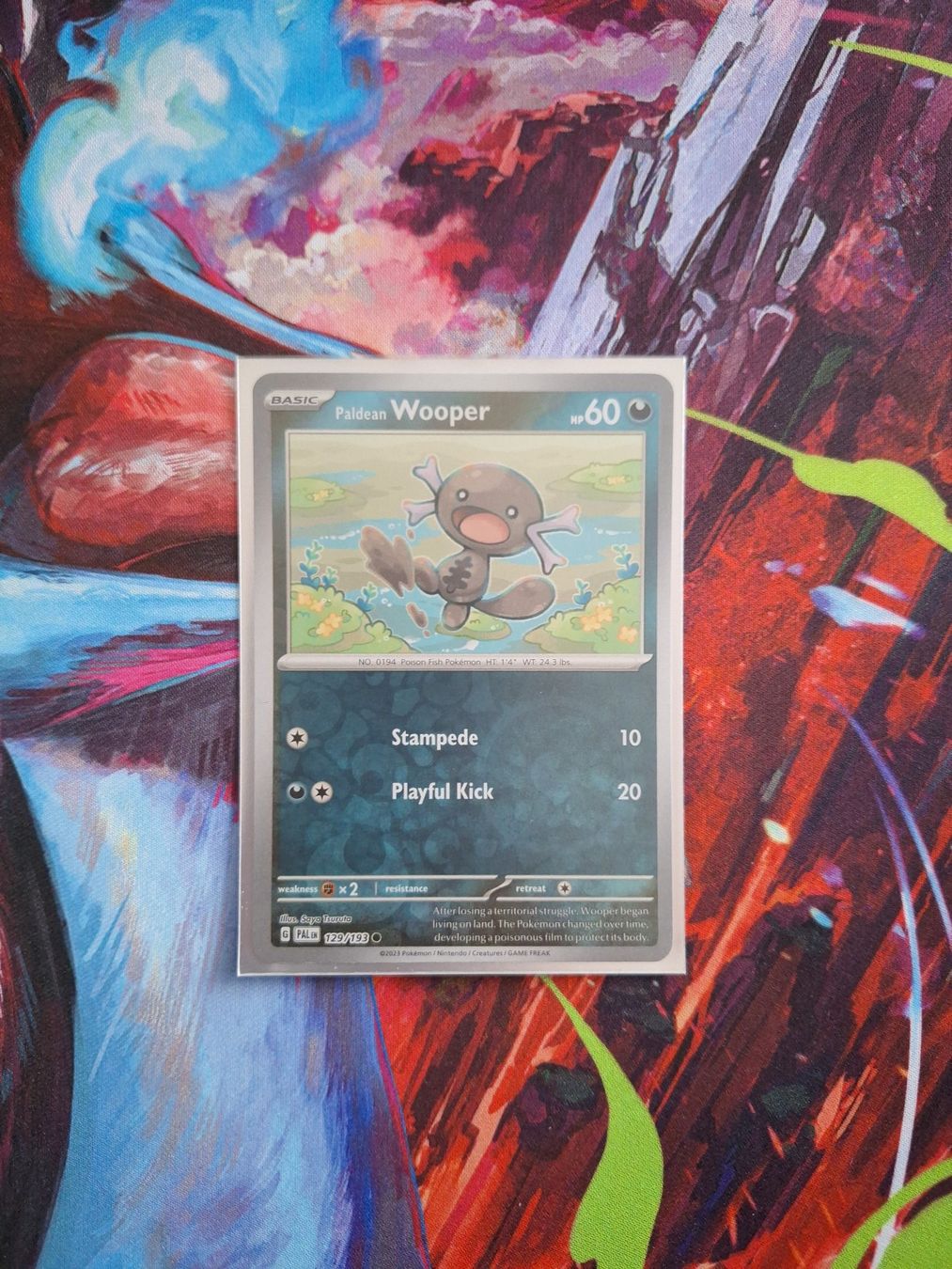 Pokémon Carte collezionabili: Paldean Wooper - Reverse Holo - Pokemon Paldea Evolved – Usato da Altstätten SG venduto da GGsGameshop