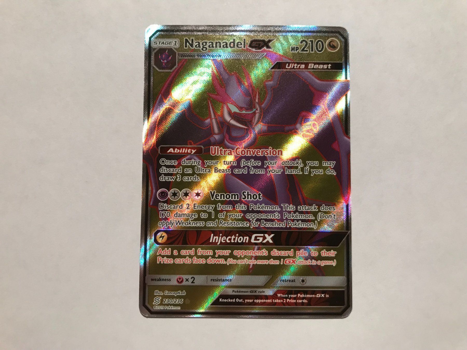 Pokémon Carte collezionabili: Naganadel GX Fullart – Nuovo (secondo la descrizione) da Hagendorn venduto da Pokecollectorch 1