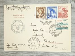 TR20 Carte Postale + Timbre Suisse 1941