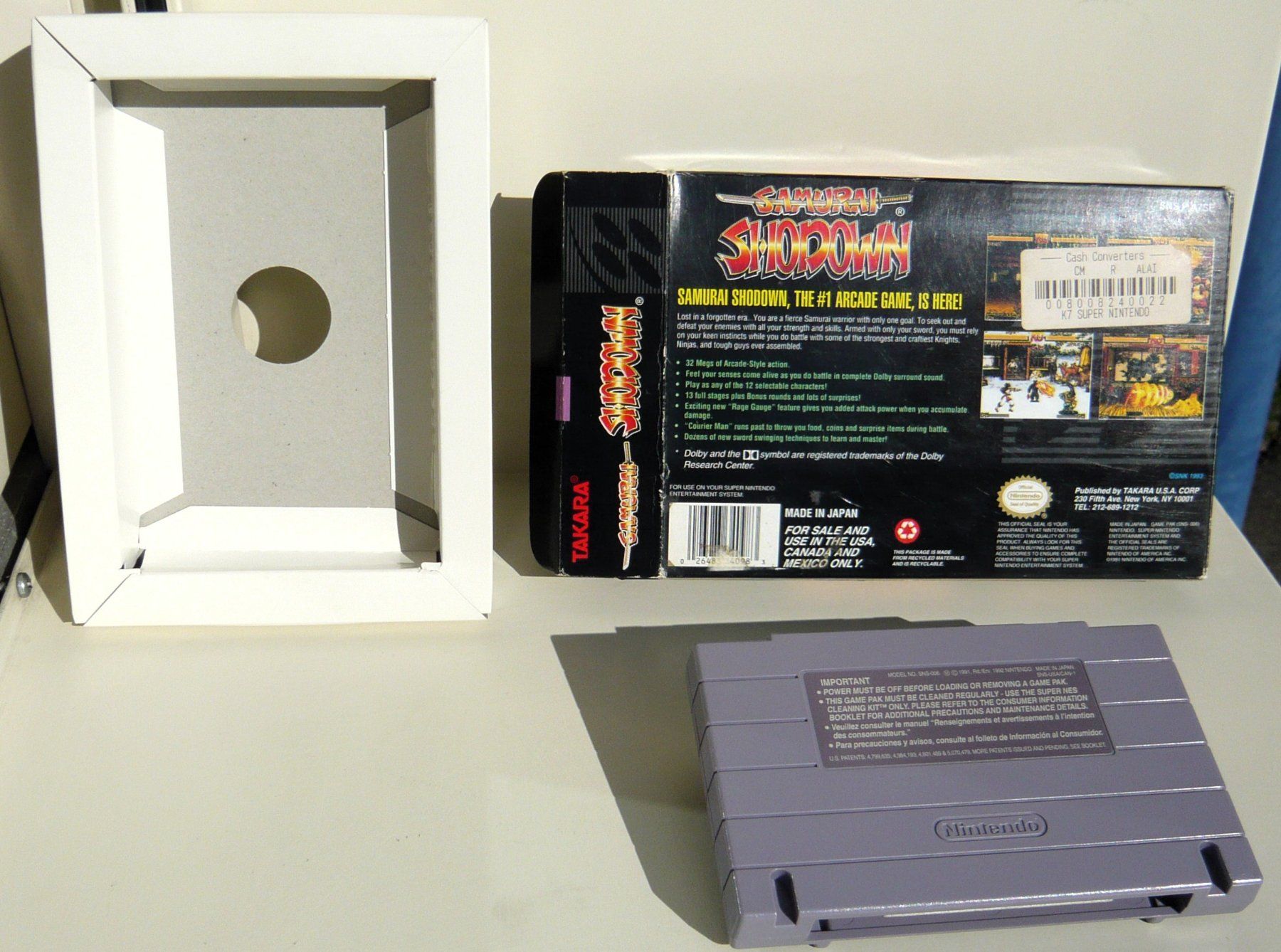 Nintendo Spiele: SNES: Samuraï Showdown, avec Boîte – Gebraucht aus Onex von Jaguar1986 2