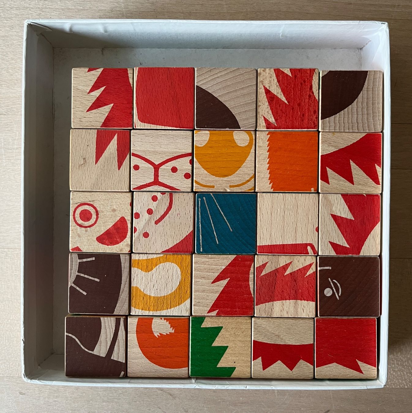 Puzzle: Naef - Holz-Würfel, Puzzle, Tiere – Nuovo (secondo la descrizione) da St. Gallen venduto da reg_f8h8 3