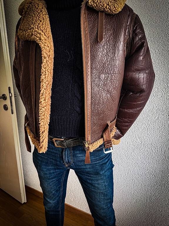 Bombardier Giacche: Bombardier B3 flying jacket sheep skin – Usato da Montreux venduto da Alligator-AMPS 5