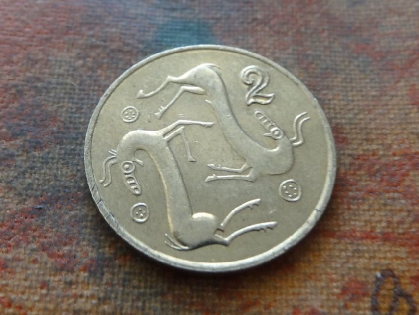 Alle Münzen: CHYPRE  2  Cents  1994 – Gebraucht aus Romanel-sur-Lausanne von Swift13
