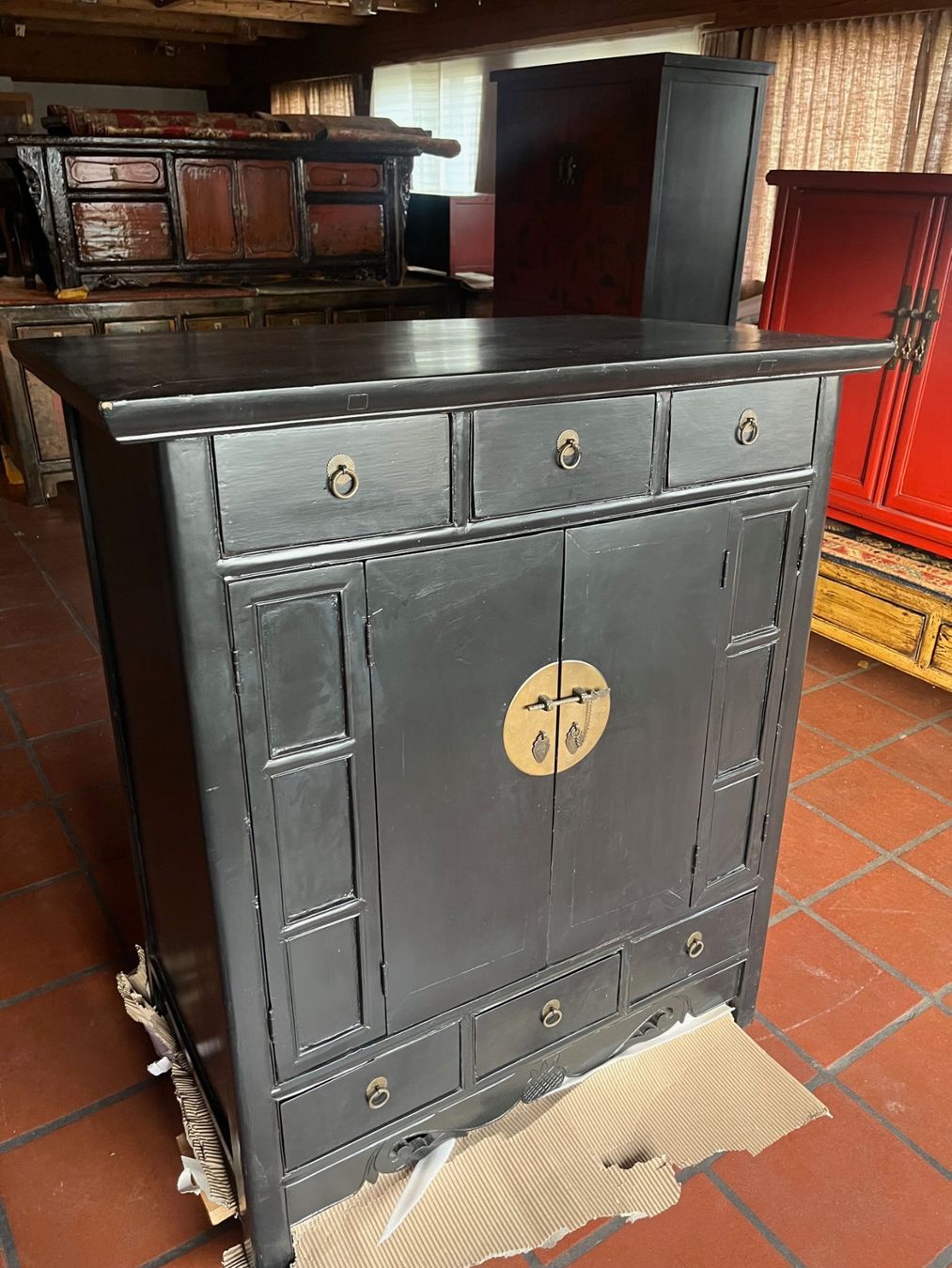 Kommoden: Asiatischer Schrank, Sideboard, Kommode, schwarz – Neu (gemäss Beschreibung) aus Cham von mjg1901 2