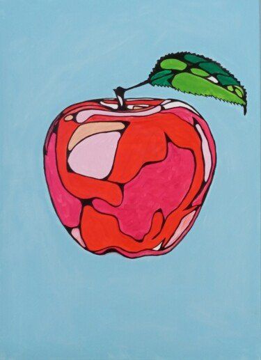 Dipinti: Acrylic painting "Apple" , 50 cm x 70 cm – Nuovo (secondo la descrizione) da Bellikon venduto da MellonCollieMitTwint