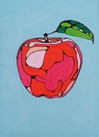 Acrylic painting "Apple" , 50 cm x 70 cm