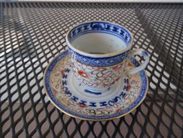 Vintage Reisaugen Teetasse m.Unterteller