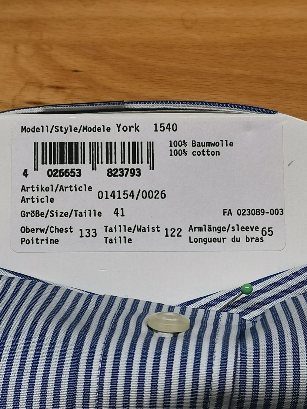 Hemden: Herrenhemd EINHORN, Neupreis Fr. 99.90 – Neu und originalverpackt aus Seuzach von NaehdesignMirjam 3