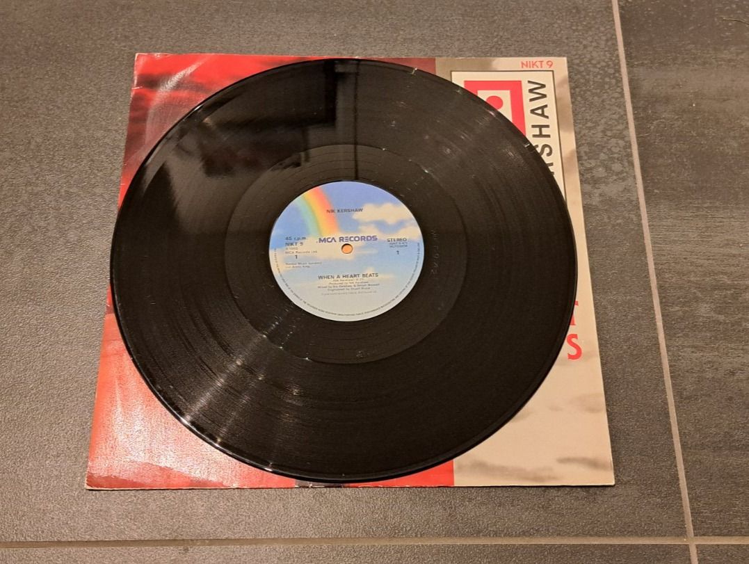 Dischi in vinile: Nik Kershaw when a heart beats Maxi-Single – Usato da Günsberg venduto da Fleder4 2