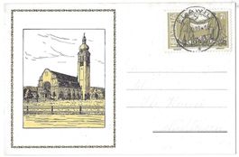Flawil Stauffacherinnen Postkarte mit Bild der Kirche