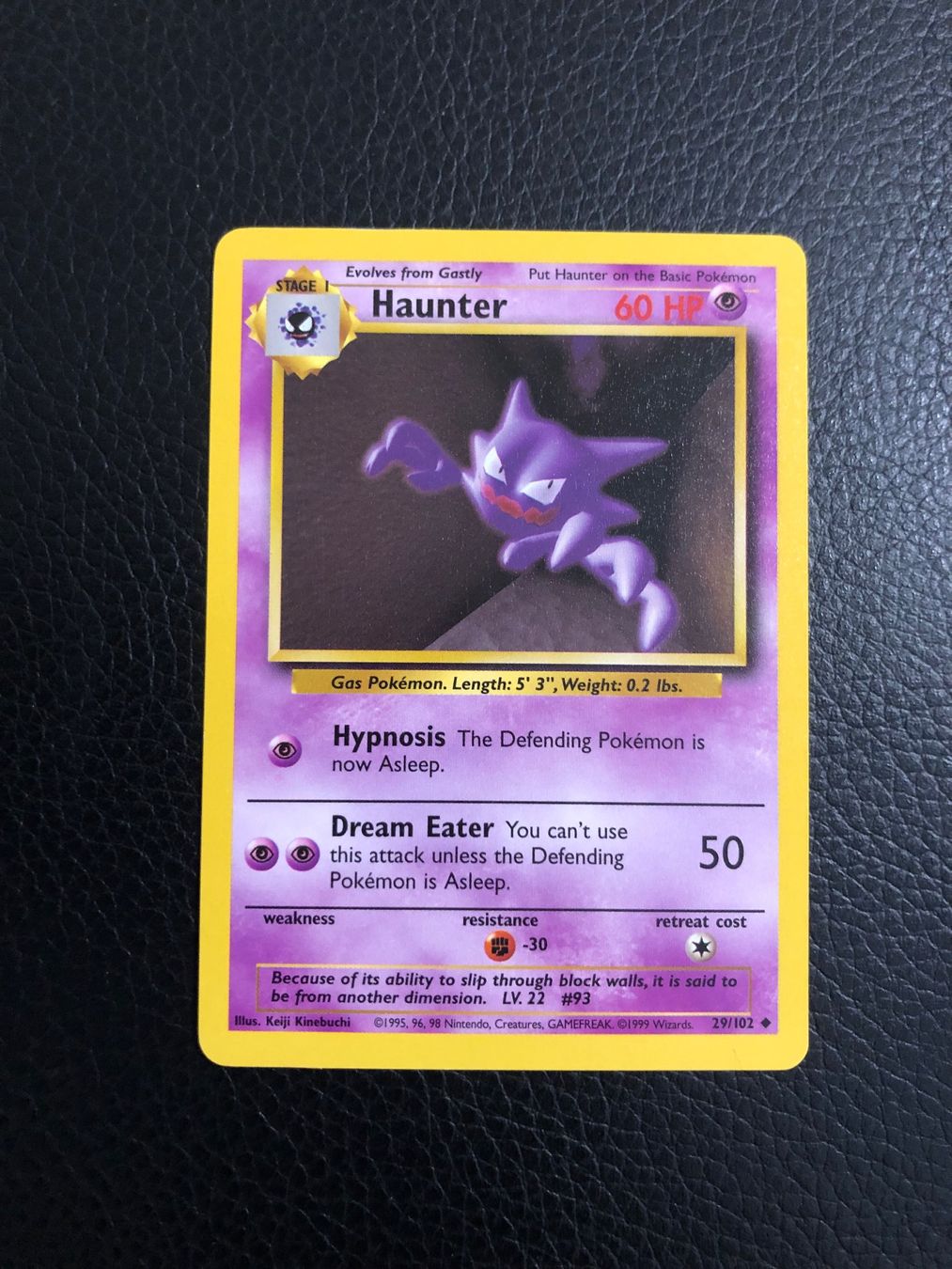 Pokémon Carte collezionabili: Base Set Haunter 29/102 NM Ab 1 – Usato da Paradiso venduto da Pkmn10