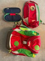 Ergobag Schulrucksack Set 2-teilig Rot Punkte gebraucht