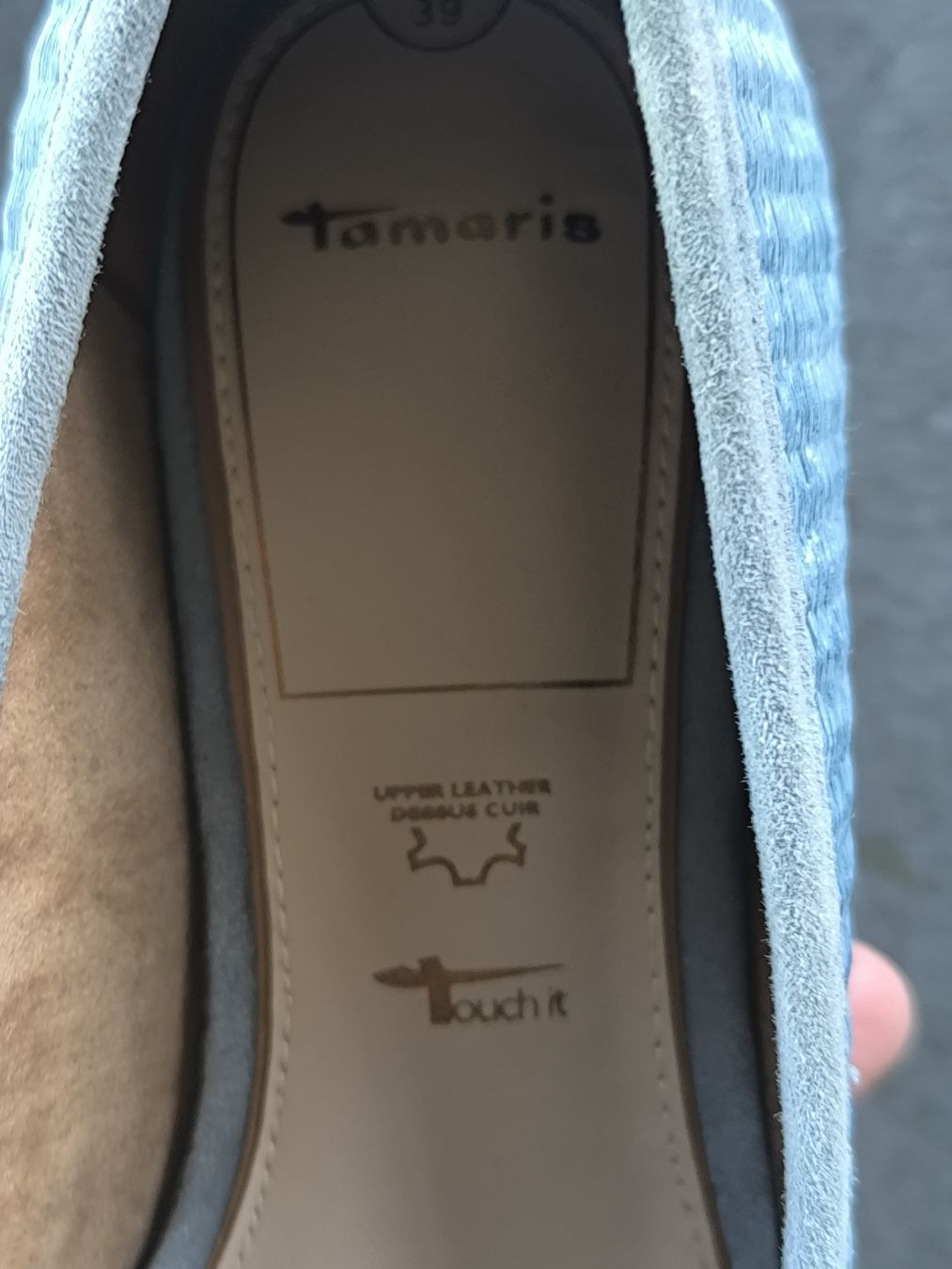 Tamaris Scarpe da donna: Neue Tamaris Slipper,blau,39 – Nuovo e nell'imballaggio originale da Schaffhausen venduto da gab_v5qf 4