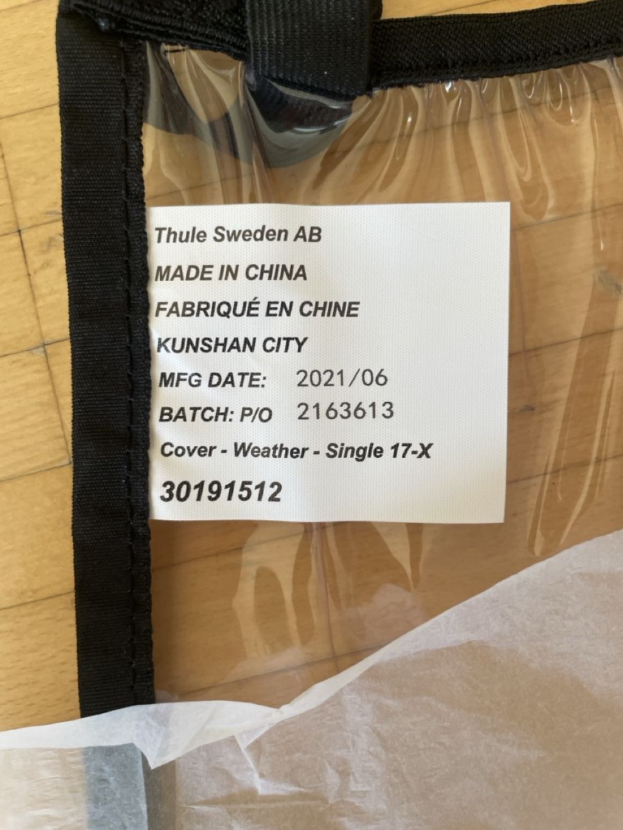 Thule Remorques: Thule Rain Cover Chariot Sport 1 – Neuf (Voir description) à Zürich par backragaz 1