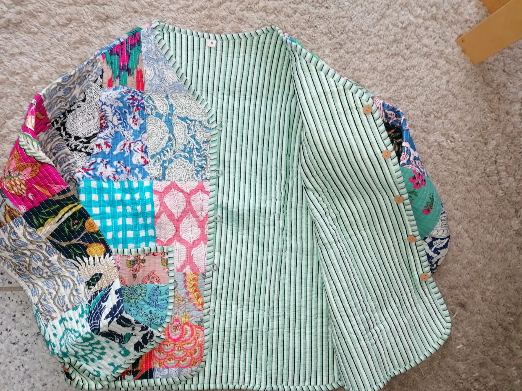 Giacche: Patchwork Jacke XS/S, Wendejacke Provence Stil – Nuovo (secondo la descrizione) da Bösingen venduto da Freejack69 3