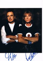 Status Quo Autogramm 20x30cm Francis Rossi & R Parfitt †2016