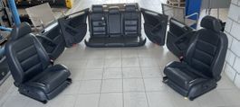 VW Golf 6 schwarzes Lederinterieur + Türverkleidungen