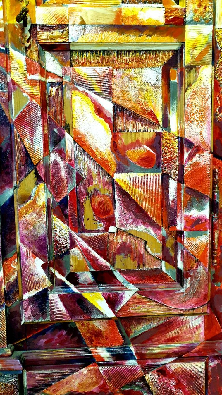 Schränke: Einzigartiger, farbenfroher Bodenseeschrank - Peter Bolliger – Gebraucht aus Meisterschwanden von Hypercube6 4