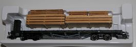 Märklin 46282 - K.Bay.Sts.B Flachwagen mit Holzladung - HO