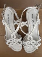 Pons Quintana Sandalen Weiss Leder Grösse 36 Sommerlich
