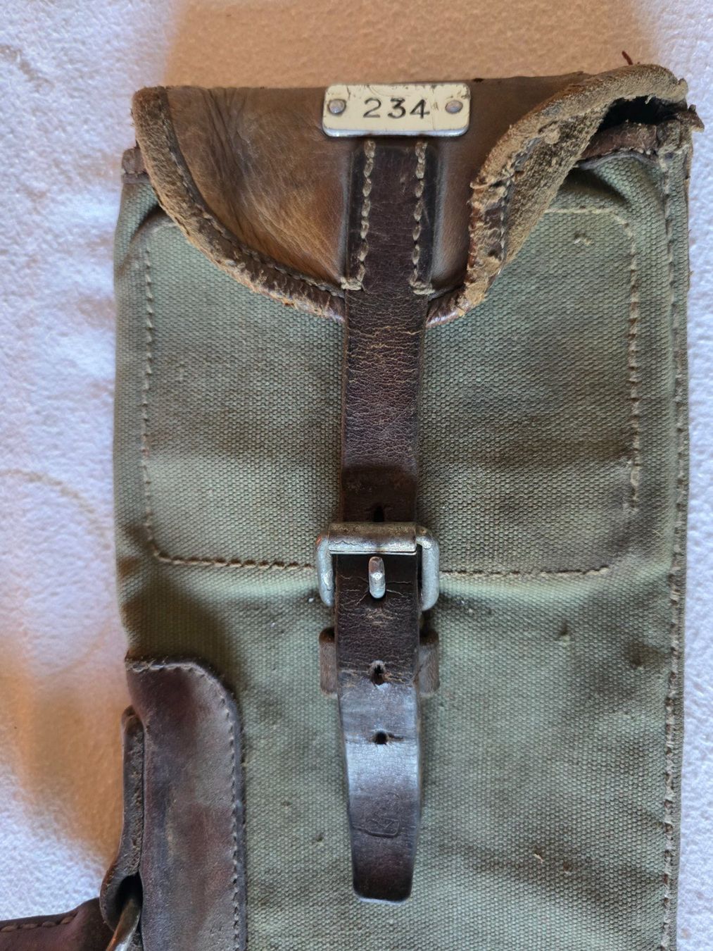 Armée suisse Sacs: Gewehrfutteral Stoff mit Leder / Gewehrtasche Nr. 234 – D'occasion à Obermumpf par oiskypoisky 3