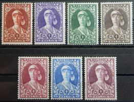 Belgien Kat. 315-321 * 1931 Kat. 95 Euro