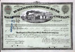 Burlington and Missouri River Railroad Company - 1874