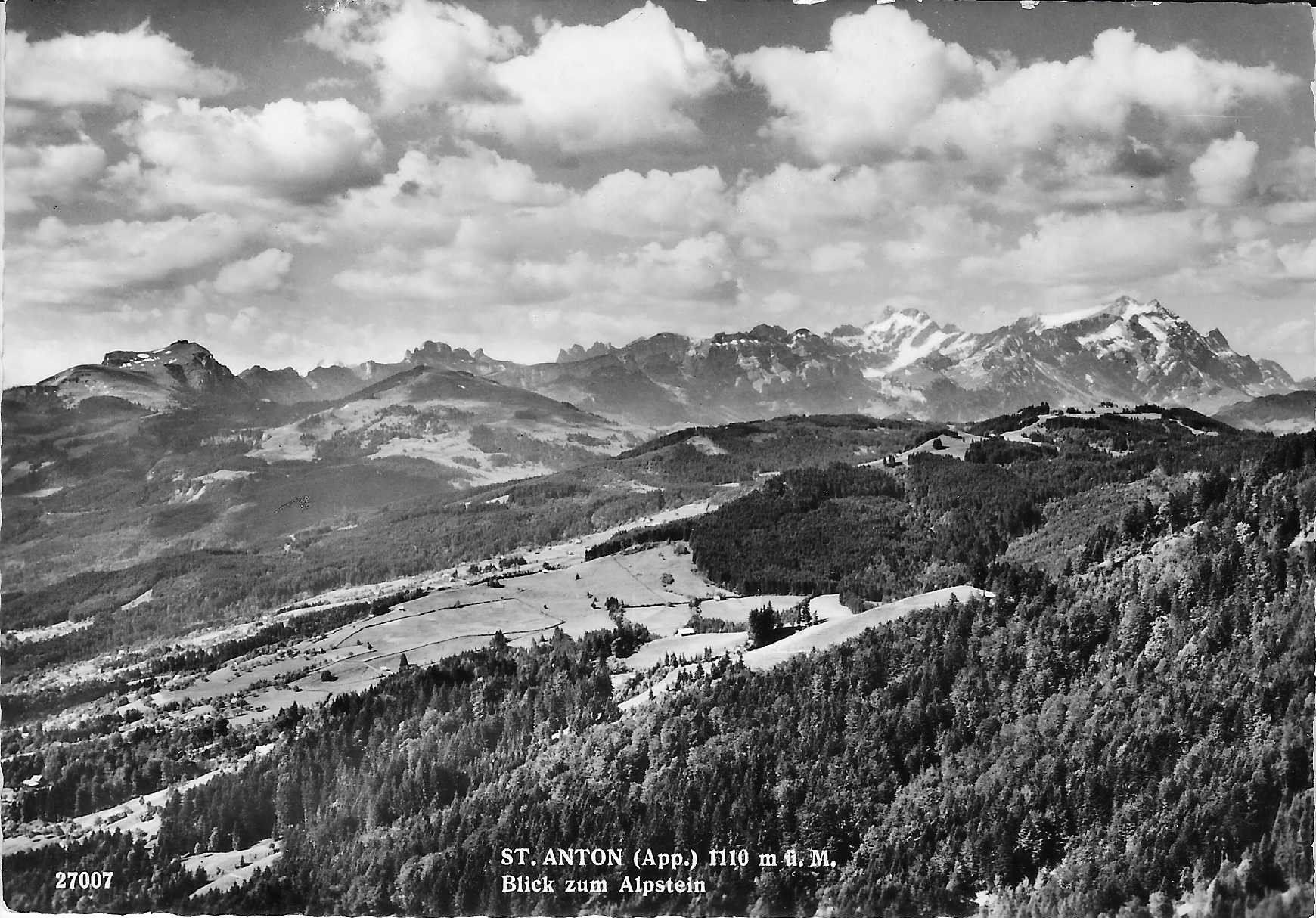 Cartoline postali: St.Anton Blick zum Alpstein AI – Nuovo (secondo la descrizione) da Rothrist venduto da Stranglehold