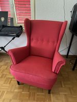 IKEA STRANDMON Ohrensessel Rot