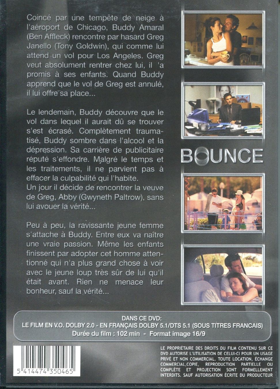 Tutti i DVDs: BOUNCE - (Un amour infini) - DVD – Usato da Les Avants venduto da soyouz63 1