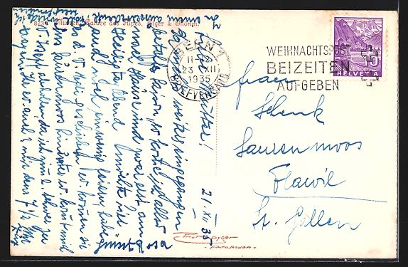 Ansichtskarten: Mürren, Palace des Alpes, Eigen, Mönch – Gebraucht aus Berlin von bartko-reher 1
