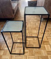 2er Set Beistelltische, Metall/Glas, neuwertig, Top!